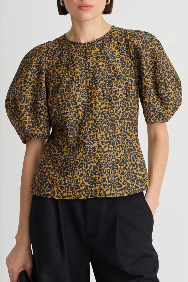 Apiece Apart Lino Top - Leo Floral Midnight