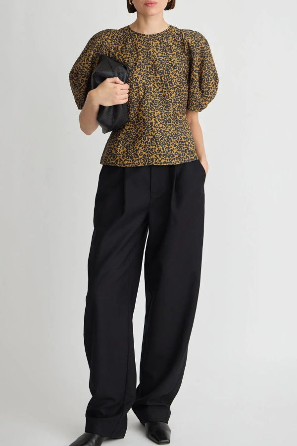 Apiece Apart Lino Top - Leo Floral Midnight