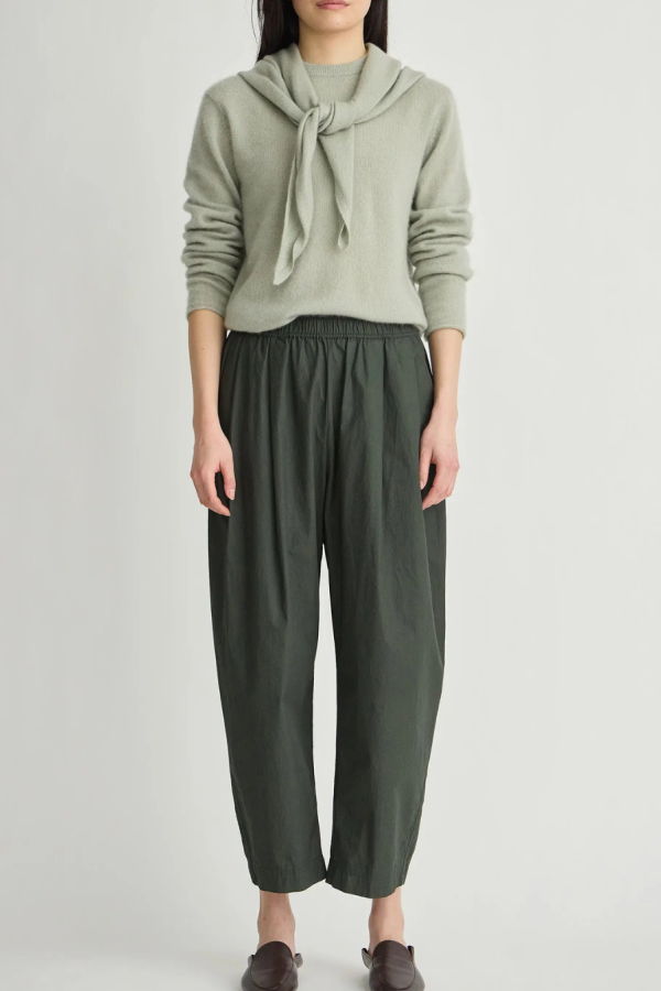 Apiece Apart Softest Tissue Scarf Tie Top - Seafoam
