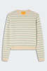 Guest in Residence Pebble Stripe Shrunken Crew Sweater - Thumbnail 5