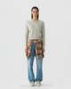 Guest in Residence Pebble Stripe Shrunken Crew Sweater - Thumbnail 8
