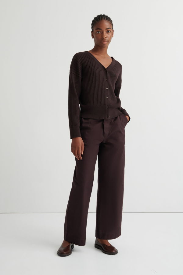 Kowtow Field Cardigan - Sable