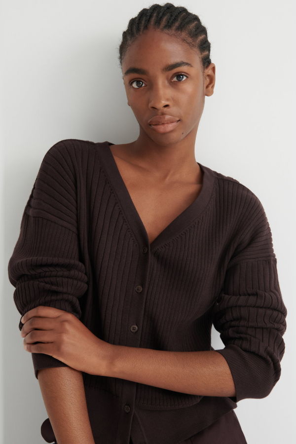 Kowtow Field Cardigan - Sable