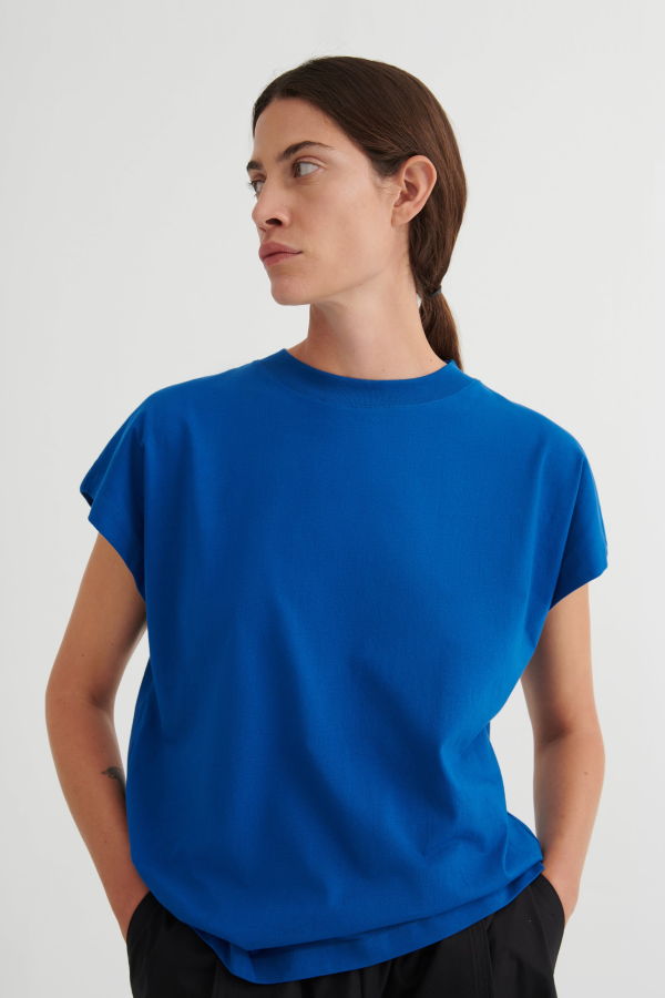 Kowtow Geometry Tee - Blue Orchid
