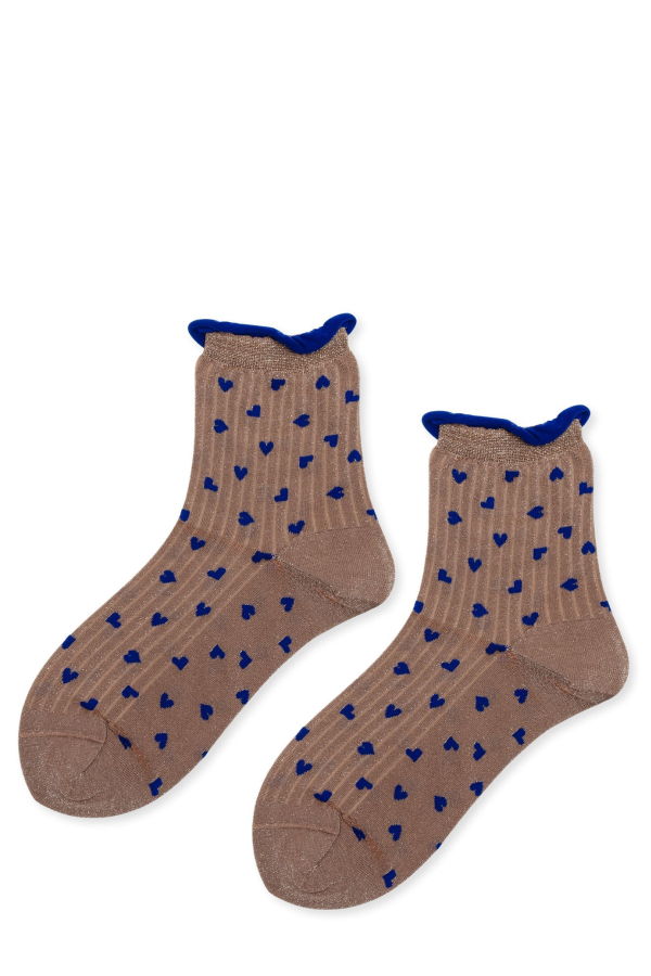 Hansel from Basel Spiffy Hearts Short Crew Socks