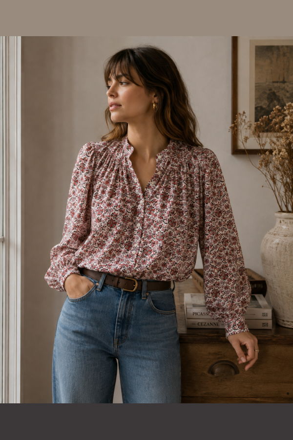 Alix Of Bohemia Annabel Horizon Kilim Shirt - Off-White