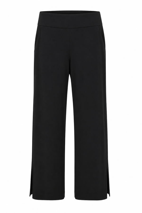 Meg Big Slit Pant - Black