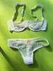 Fruity Booty Moss Balconette Mesh Bra - White - Thumbnail 6