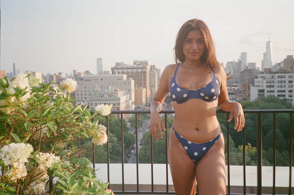 Fruity Booty Polka Balconette Bra - Navy/White - Image 2 of 10