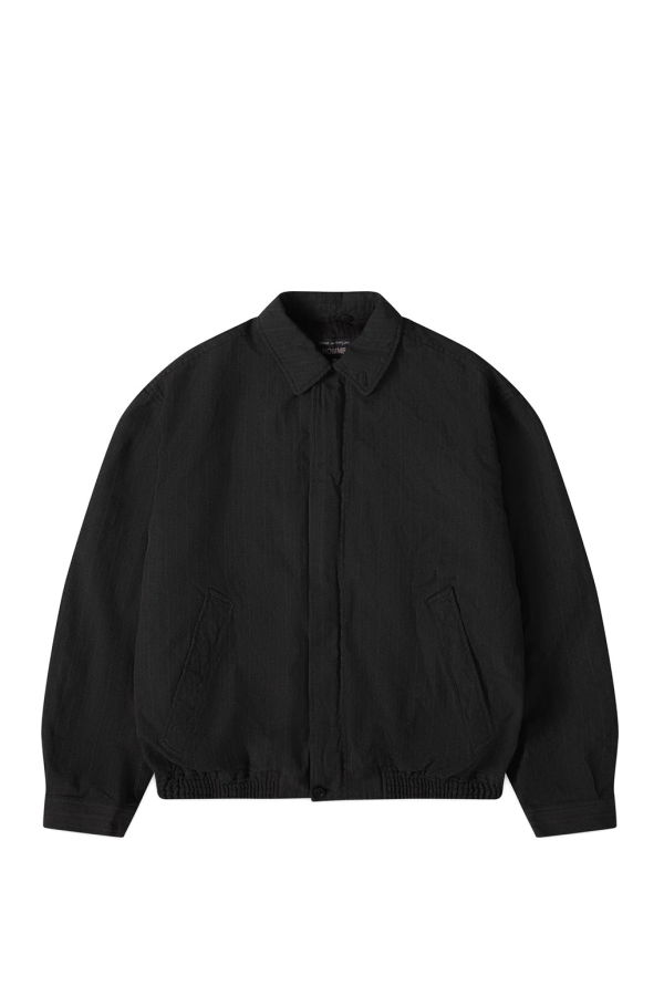 Comme des Garçons Polyester Herringbone Stripe Garment Treated Jacket - Brown