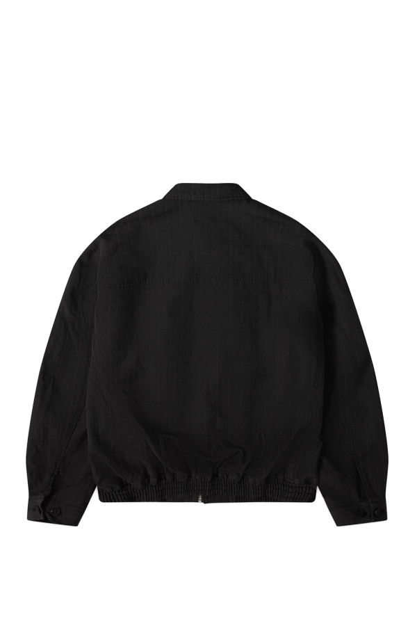 Comme des Garçons Polyester Herringbone Stripe Garment Treated Jacket - Brown