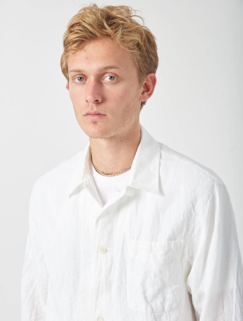 Our Legacy Shrunken Shirt - White Wrinkled Madras | Garmentory