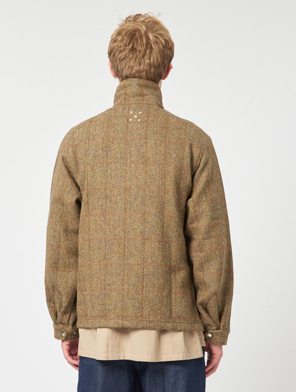 Pop Trading Company DRS Half Zip Jacket - Harris Tweed | Garmentory