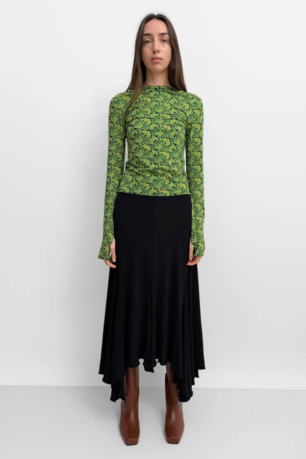 Rodebjer Karlai Top - Branches Paisley Green