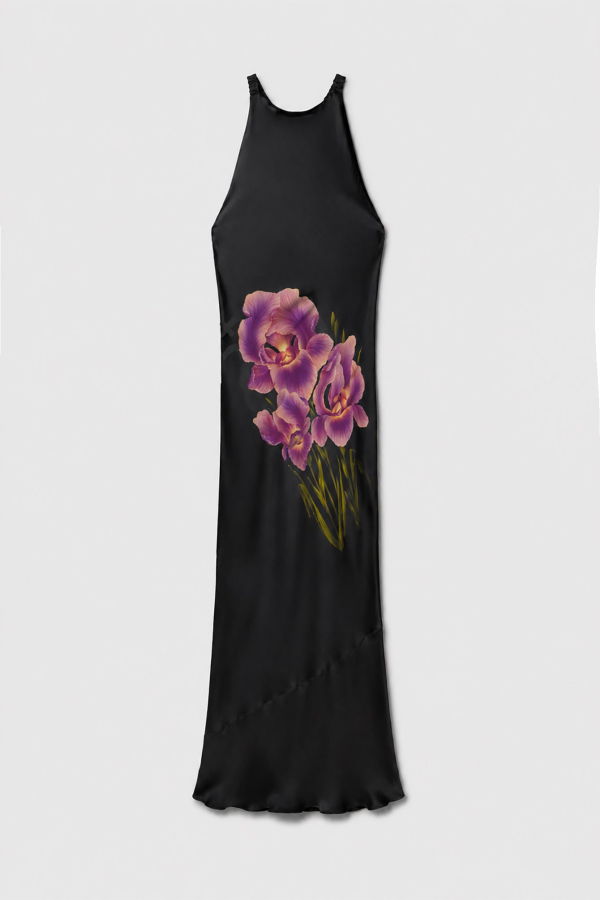 Silk Laundry High Low Dress - Iris