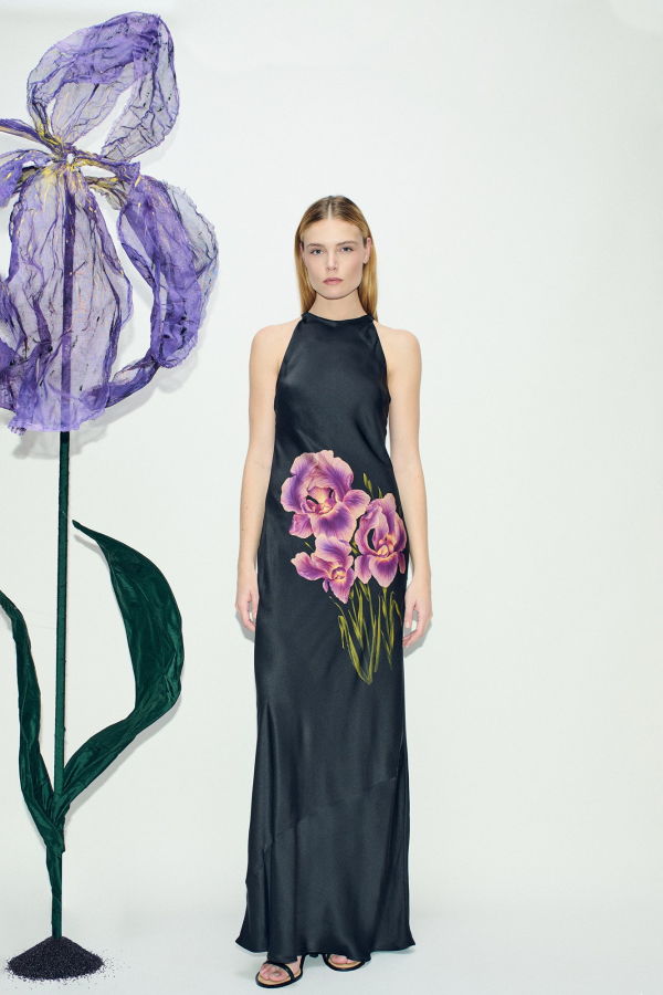 Silk Laundry High Low Dress - Iris