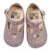 Kids Bonton Baby Shoes With Heart - Silver Glitter - Thumbnail 1