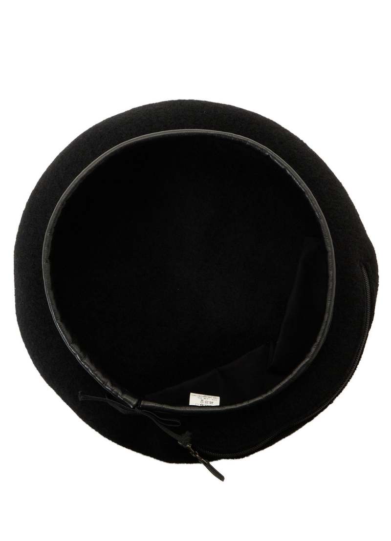 Y's Zip Beret - Black