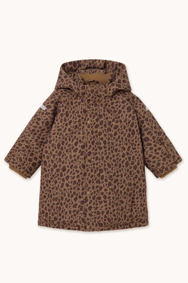 KIDS Tinycottons Animal Print Snow Jacket