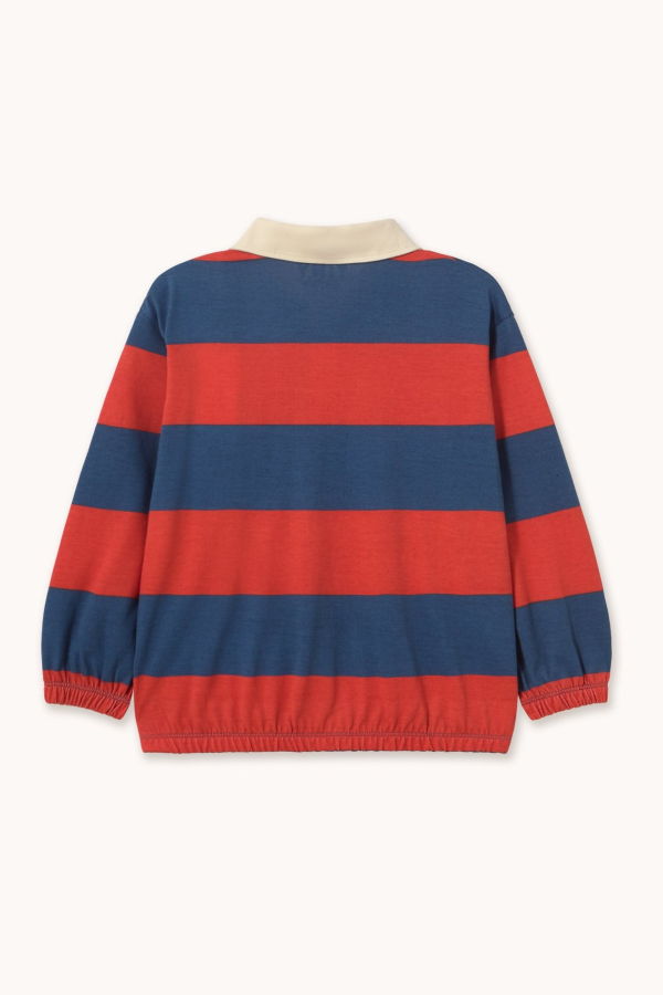 KIDS Tinycottons Striped Polo Sweatshirt
