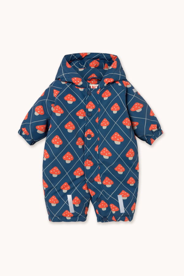 KIDS Tinycottons Mushrooms Snow One Piece Snowsuit