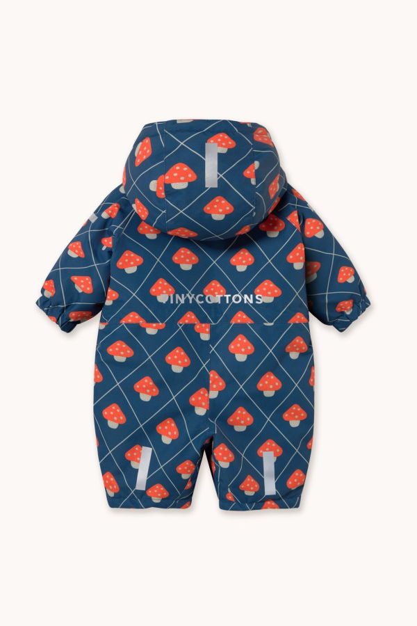 KIDS Tinycottons Mushrooms Snow One Piece Snowsuit