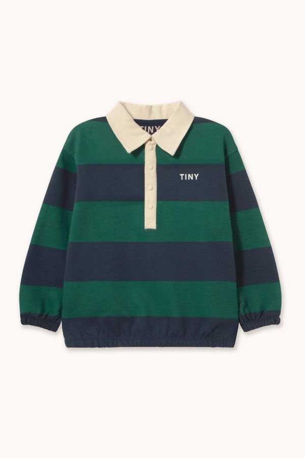 KIDS Tinycottons Stripes Polo Sweatshirt