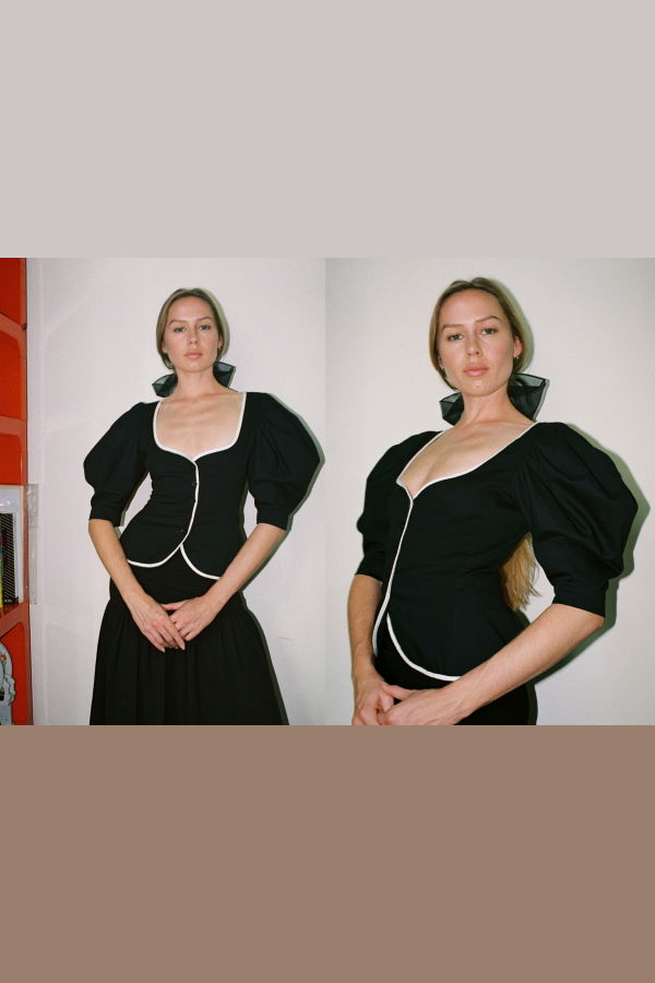 Gil Rodriguez Audrey Contrast Top