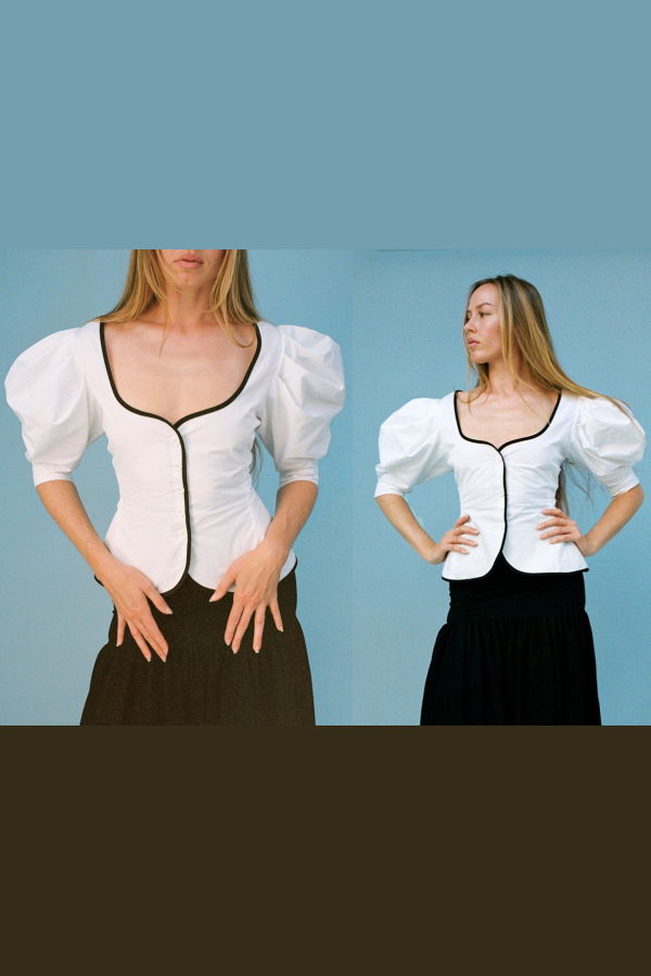 Gil Rodriguez Audrey Contrast Top