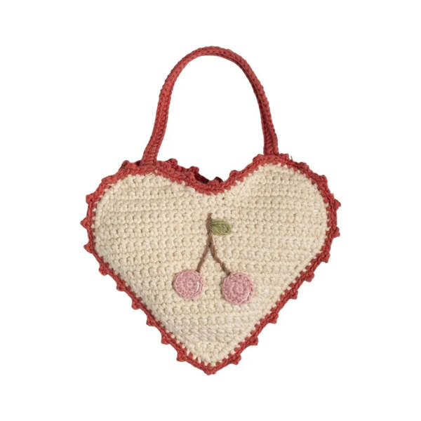 KIDS Wild Wawa Crochet Purse - Cherry Bloom