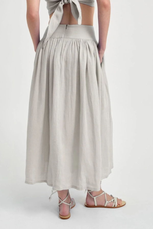 Eliza Faulkner Lucille Skirt - Natural Linen
