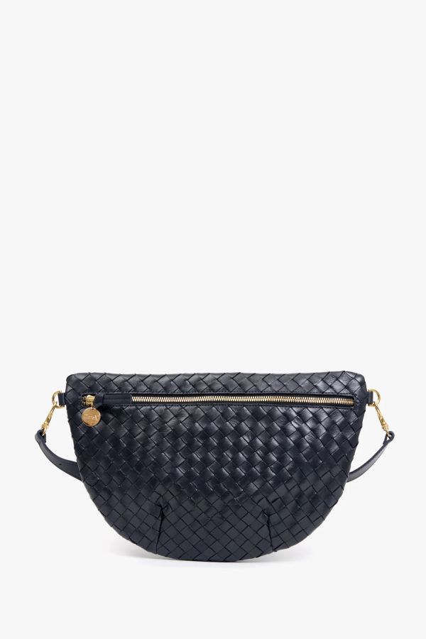Clare V. Grande Fanny Medium Diagonal Woven