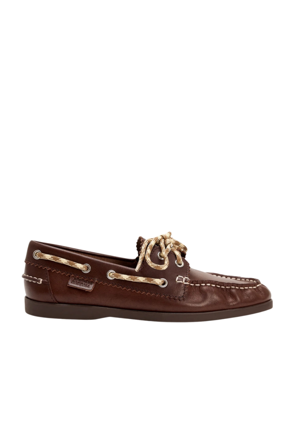 Loeffler Randall Franco Leather Boat Loafer