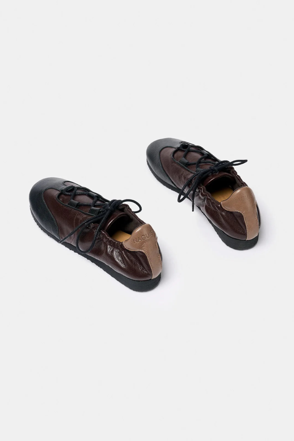 Naguisa Leather Raluca Sneaker - Multi Brown