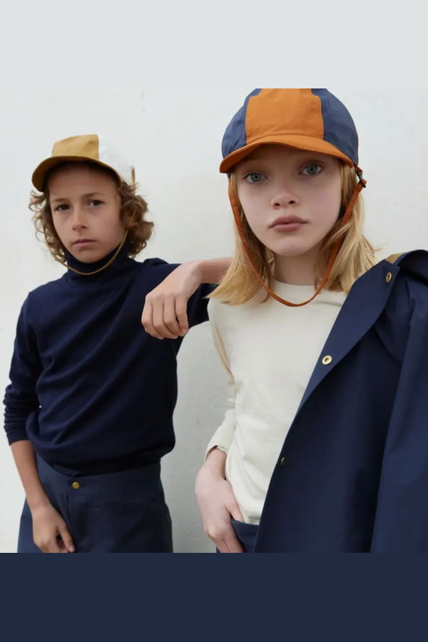 KIDS Faire Child Patch Hat - Navy Blue