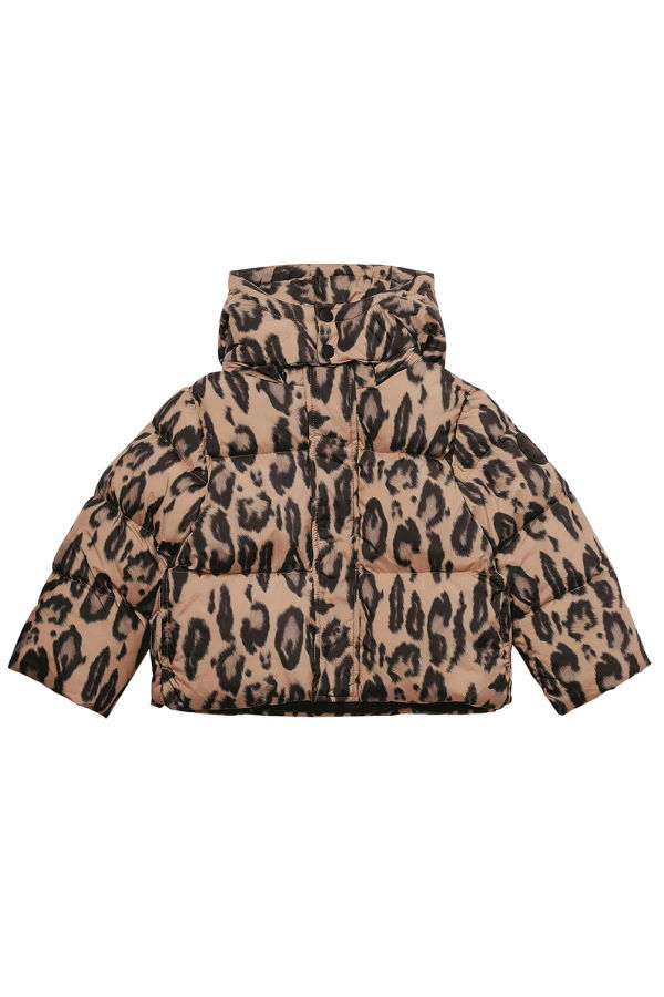 KIDS STELLA MCCARTNEY Child Puffer Jacket Cheetah Print - Brown