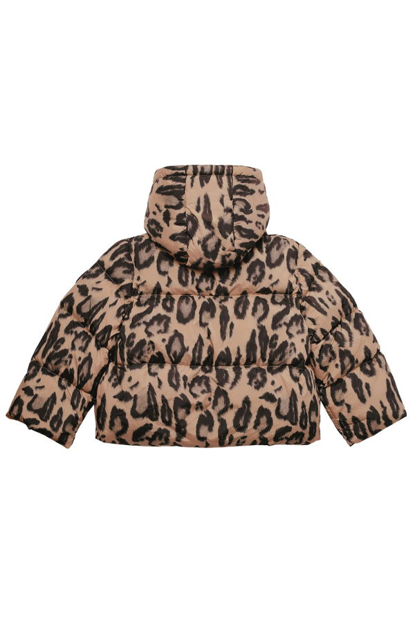 KIDS STELLA MCCARTNEY Child Puffer Jacket Cheetah Print - Brown