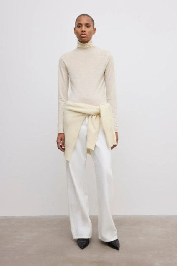 House of Dagmar Wool Jersey Rollneck Top