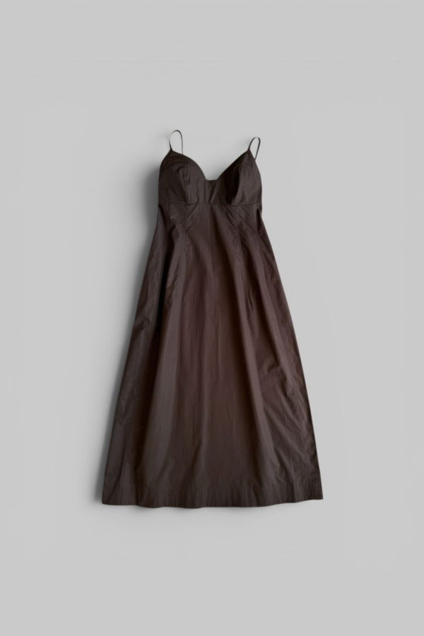 Co Bustier Cut Dress - Chocolate