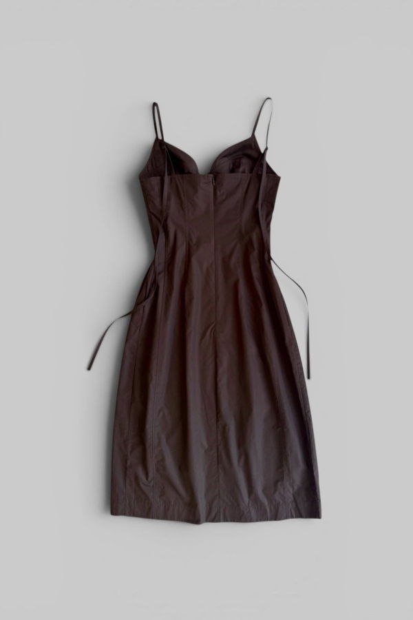 Co Bustier Cut Dress - Chocolate