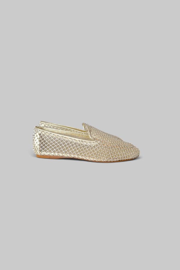 Forte Forte Strass Mesh Loafer - Platino