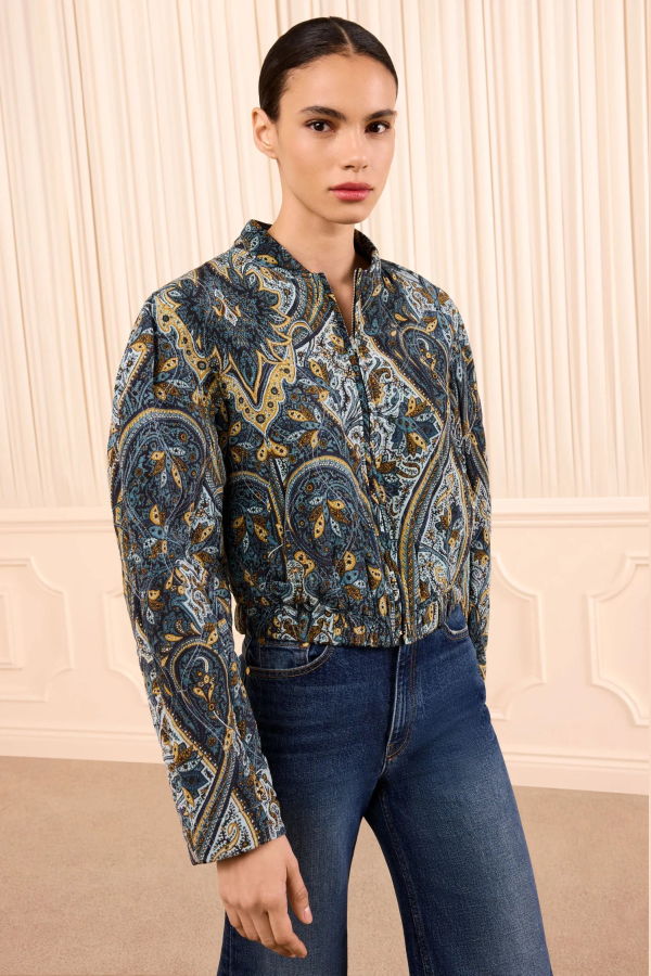 Ulla Johnson Yara Silk Jacket - Prussian