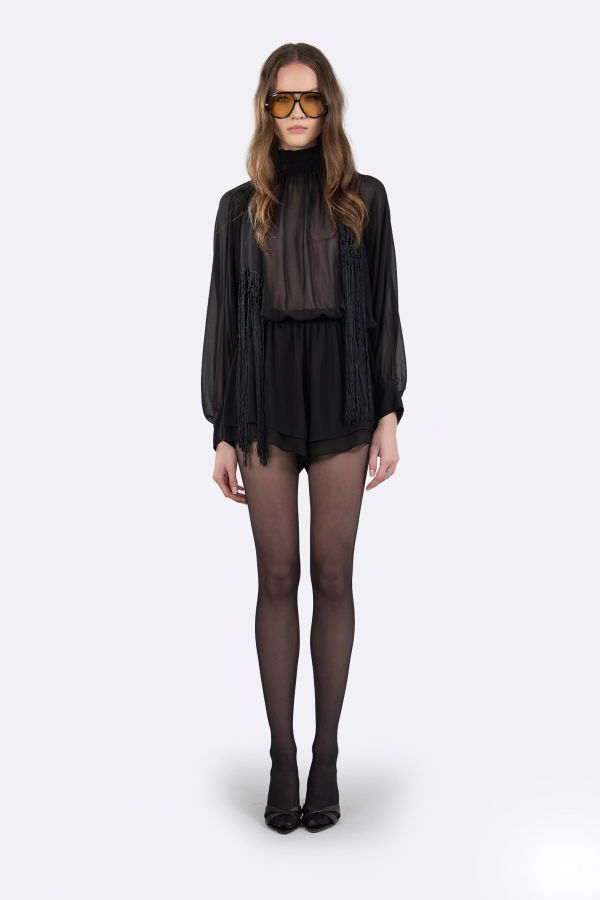 Nonchalant Label Carla Romper - Black