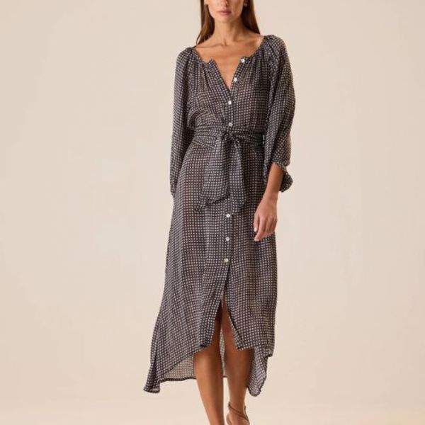 Natalie Martin Alex Midi with Sash Dress
