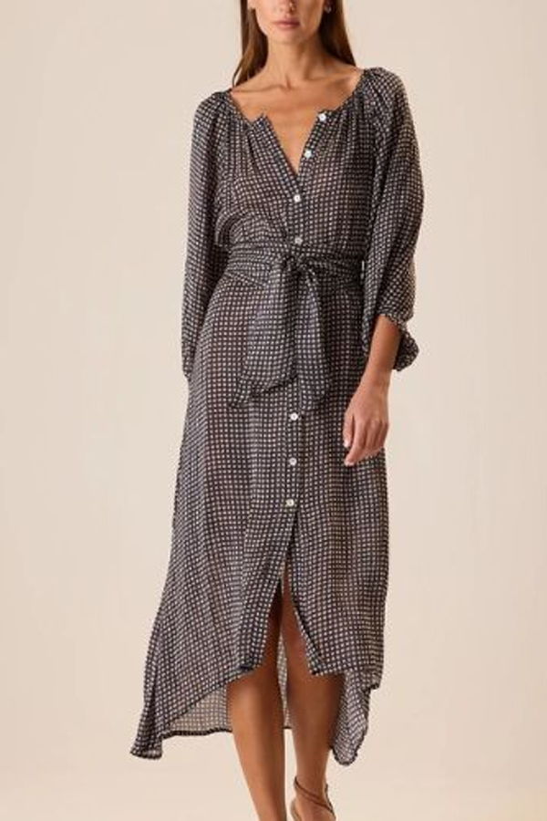 Natalie Martin Alex Midi with Sash Dress