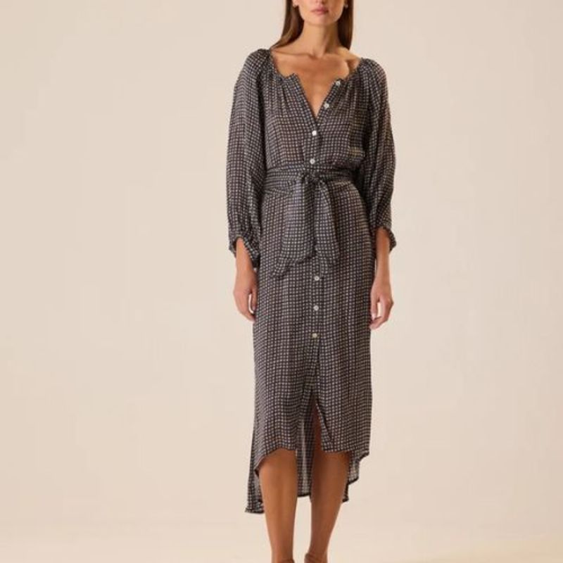 Natalie Martin Alex Midi with Sash Dress