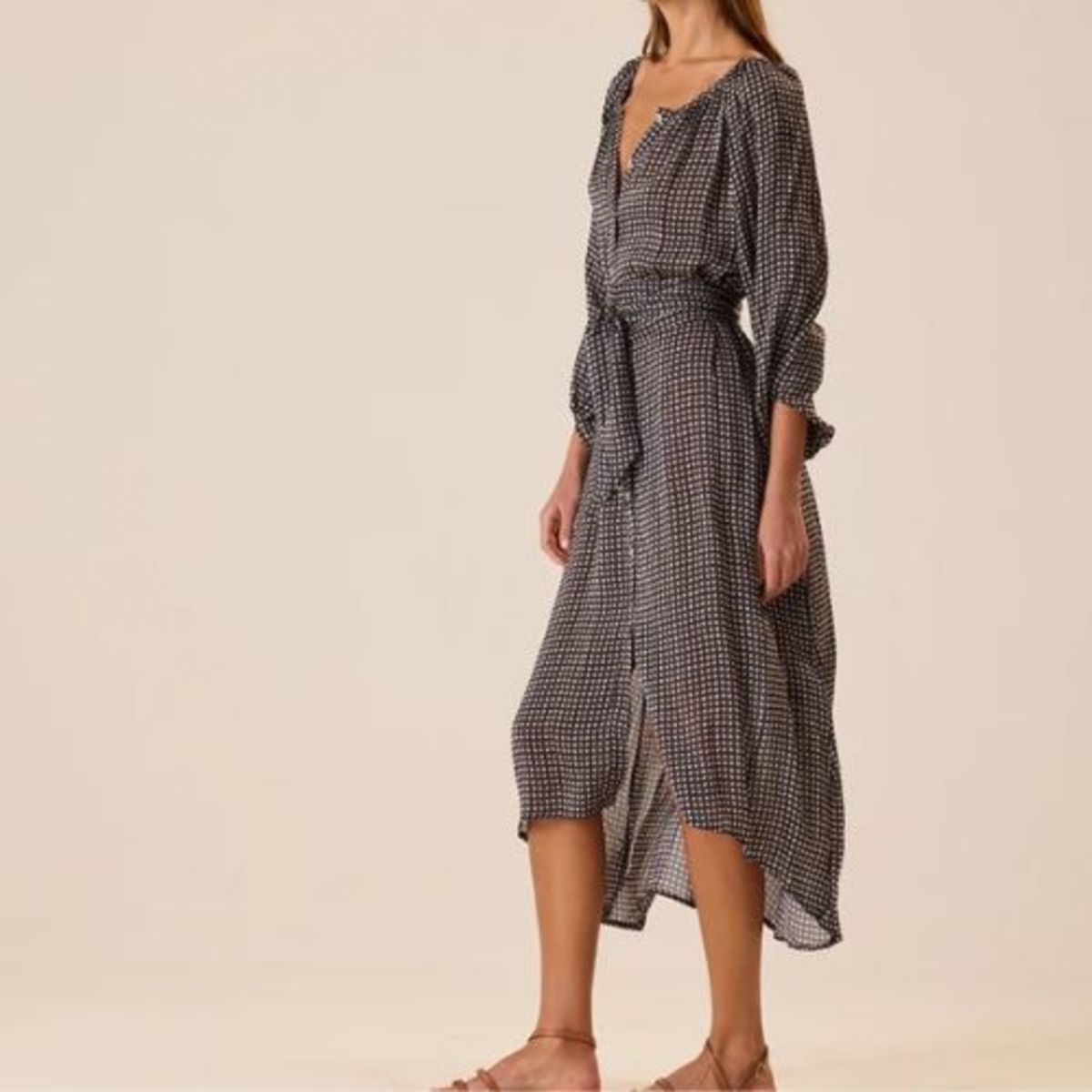 Natalie Martin Alex Midi with Sash Dress - Image 5 of 5