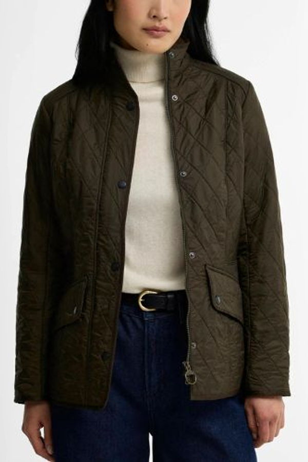 Barbour US Cavalry Polarquilt Jacket - Dark Olive/Olive