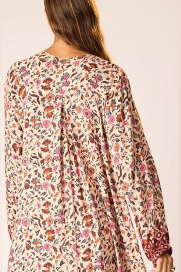 Natalie Martin Fiore Short Dress - Wildflower Spice