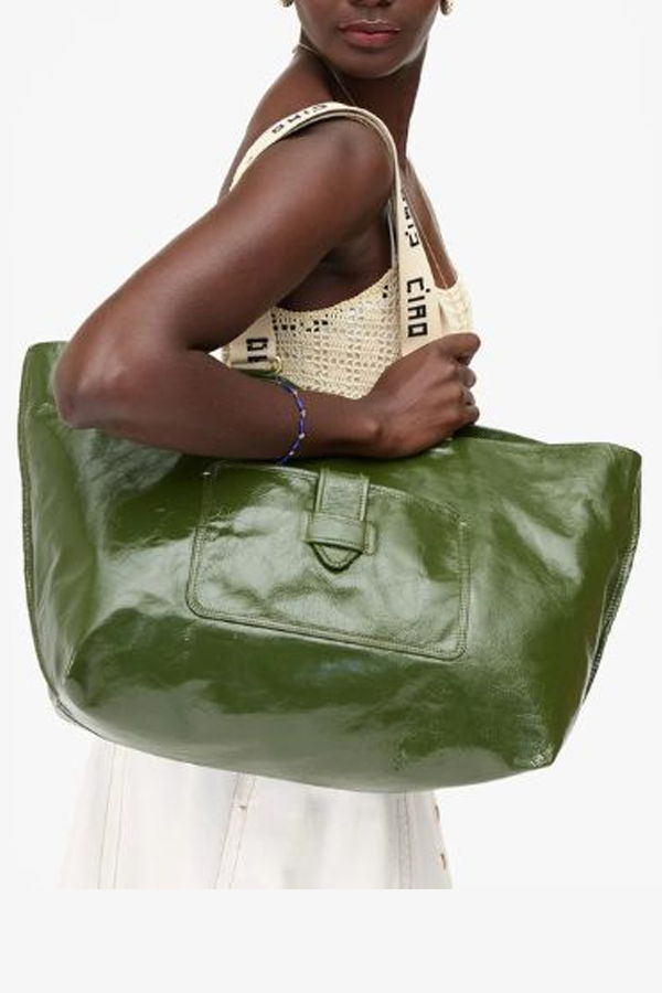 Clare V. Grande Bateau Tote - Army